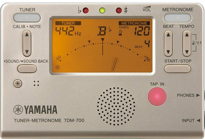야마하 튜너 메트로놈 박자기 TDM-700G 골드, TDM-700GM(골드-집게포함), 1개