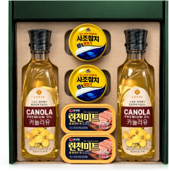 해표 백설 종합6호 설 명절 참치세트 캔햄 통조림 런천미트, 1세트