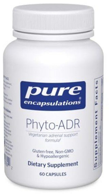 순수 캡슐화 Phyto-ADR 채식주의 부신 지원 포뮬러 60개의 캡슐, 60 카운트 (1개짜리 팩)