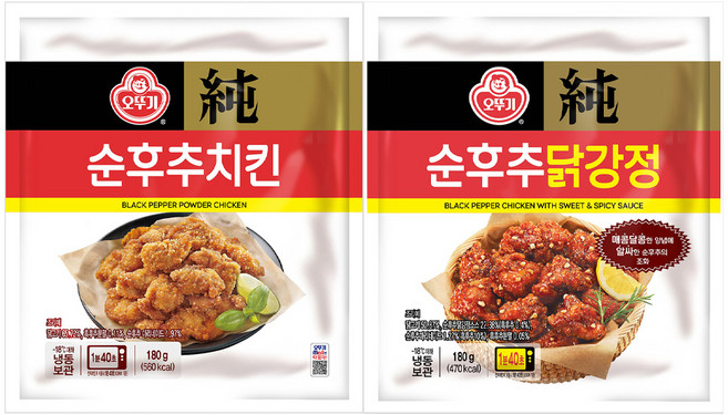 오뚜기 순후추치킨 2개+순후추닭강정 2개, 180g, 1세트