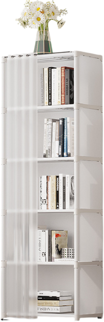 多層收納櫃 書櫃 文件櫃 附門 儲物櫃, 白色