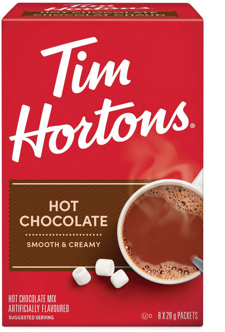 캐나다 팀홀튼 스페셜 음료 티 차 프렌치바닐라 핫초코릿 애플시나몬 더블더블 페퍼민트 티백 그린티 차이티, 9.팀홀튼 오리지널 핫 초콜릿 8개입 x 3박스, 1개