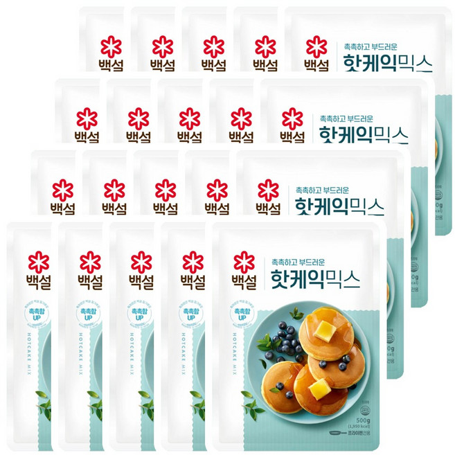 CJ 백설 우리밀 핫케익믹스, 20개, 500g