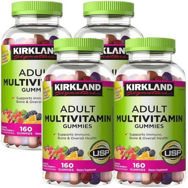 Kirkland 커클랜드 성인 멀티 비타민 160구미 2개, 160정, 4개
