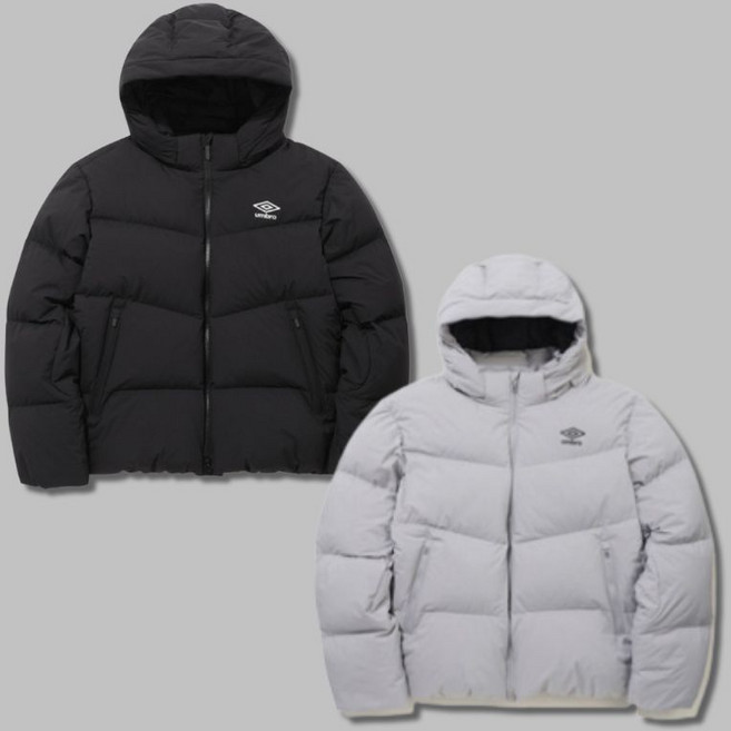 [백화점정품] 엄브로 숏패딩 구스 다운 자켓 후드 탈부착 겨울 아우터 보온성