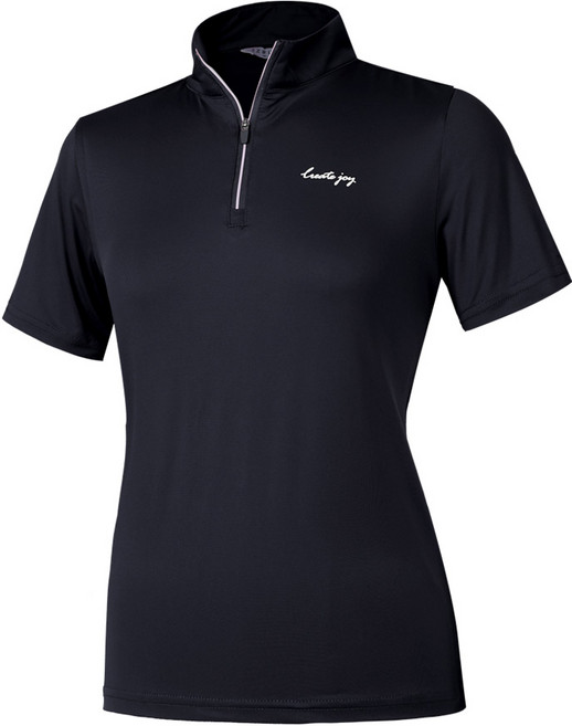 [이지바이] 여성 반팔 집업 티셔츠_스판 등산복 조이브리즈