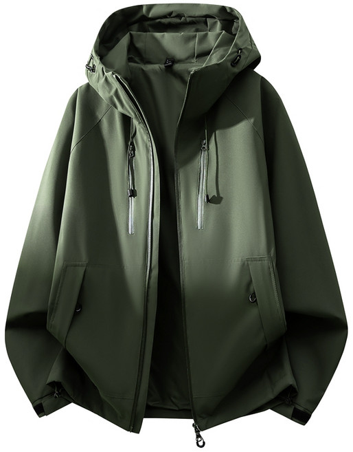 大尺碼防潑水衝鋒衣外套 男女同款韓國新款春秋薄外套 戶外騎行防風風衣