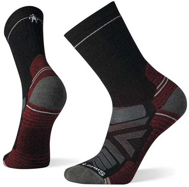 Smartwool 남성용 하이크 라이트 쿠션 크루 양말 미디엄 그레이 L 메리노 울 등산 트레일 러닝 사이클링 및 아웃도어 운동용 미국에서 제작
