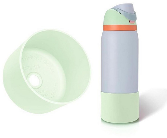 Silicone Boot for Owala FreeSip 32 Oz Higher Water Bottle Scratch-Resistant Bottom Sleeve Protec, 비치 하우스