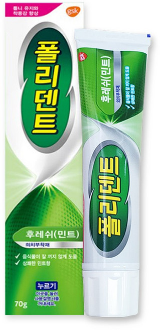 폴리덴트 후레쉬 민트 의치 부착재 70g, 1개입, 1개