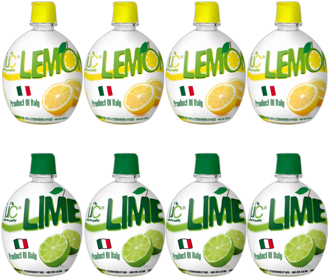 이딸리아몽 5배농축 레몬즙 라임즙 농축액, 1박스, 1.6L