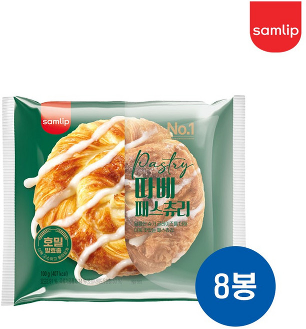 삼립 따베패스츄리 100g x 5봉, 8개