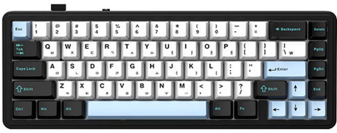 (AULA) 유 무선 블루투스 기계식 키보드 아우라 F65 독거미 한글 스카이 블랙 LEOBOG 황축V3, 제조사축, 아우라 F65 독거미  한글