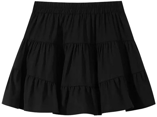 【芭蕾甜心】半身裙 短裙 百褶裙 蛋糕裙 A字裙 高腰顯瘦 白色百褶設計 甜美少女風 夏季日常穿搭