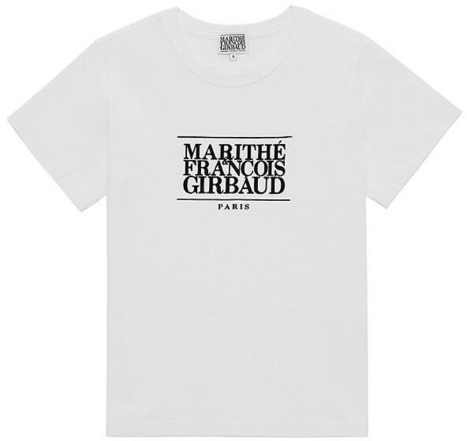 [국내매장판] 마리떼프랑소와저버 마리떼 클래식 로고 티 화이트 1MG24CTS101WHT 남녀공용 데일리