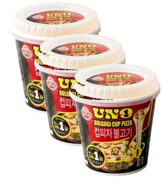 오뚜기 떠먹는 컵피자 불고기_냉동 150g 3개, 7세트