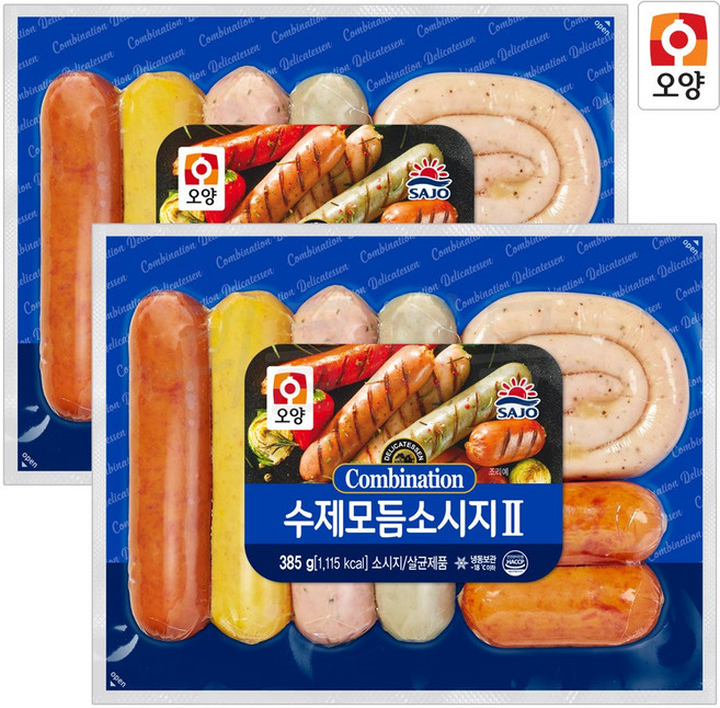 신일푸드(사조오양)수제모듬소시지 385g 1+1, 770g, 1개