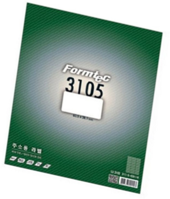 에버템즈 폼텍 A4 주소용 라벨지 20P 우편라벨지 출력 결혼식답례봉투, LQ-3107