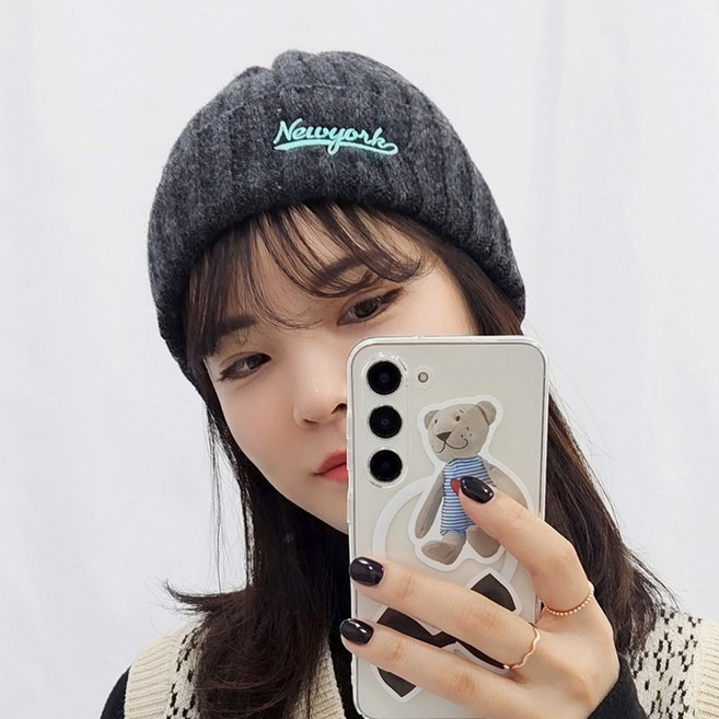 비니 니트 남녀공용 숏비니 롱비니 Newyork 모자