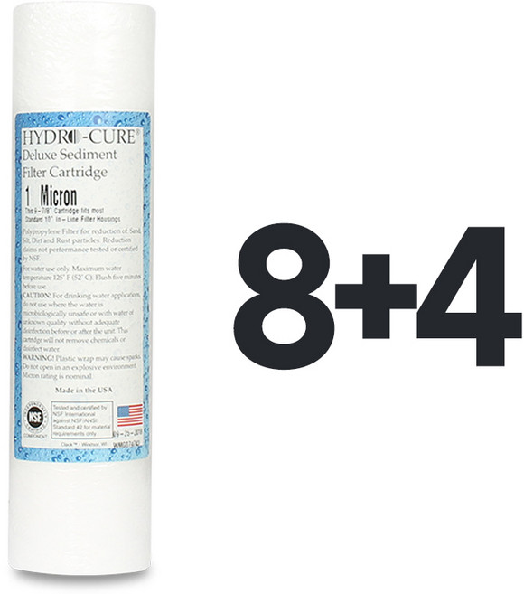 미제 미국산 에버퓨어 A-10 전처리필터 12개 10인치 하우징용, 선택01_필터 8+4=12개