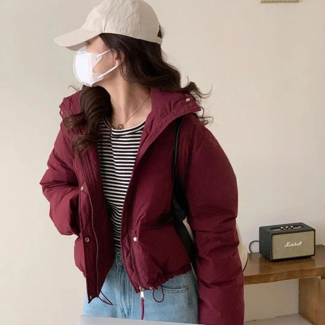 COSYEVNO 여성 패딩 겨울 심플 편안한 통근 패션 데일리룩 코트 LFHnsyrf-6