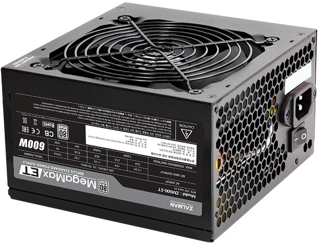 잘만 MegaMax ET 600W 80PLUS STANDARD - 쿠팡