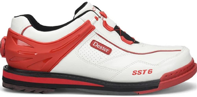 덱스터 남성용 SST 6 하이브리드 BOA 와이드 볼링화 오른손잡이- 화이트/블루 7 1/2 W