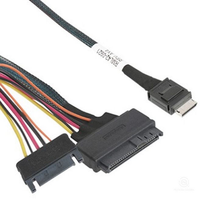 오큐링크 U2 42핀 to 68핀 컨버터 변환케이블 0.5m Oculink 어댑터, 1개