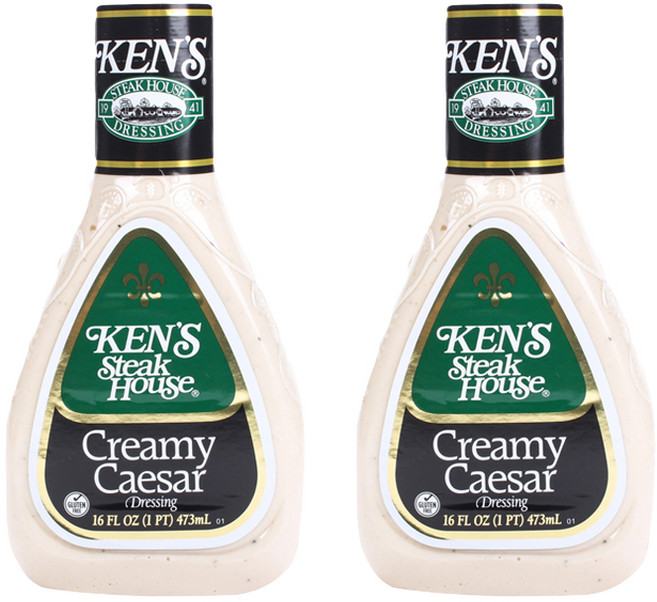 켄스스테이크하우스 크리미 시저 드레싱 글루텐 프리, 473ml, 2개