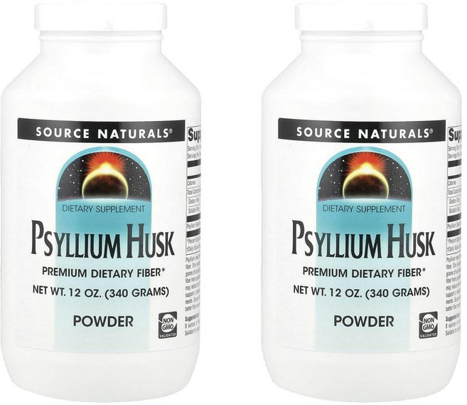 소스 네츄럴스 실리엄 허스크 파우더 340 g Source Naturals Psyllium Husk Powder 340g, 2개
