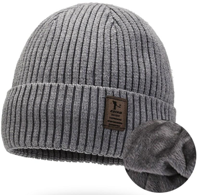 도도리빙 겨울 모자 남자 비니 방한 기모 안감 털모자