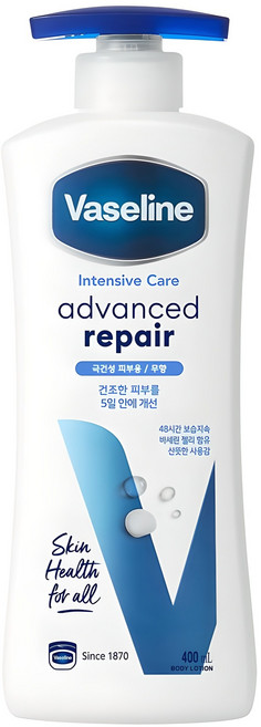 바세린 인텐시브 케어 어드밴스드 리페어 바디로션 무향, 400ml, 1개