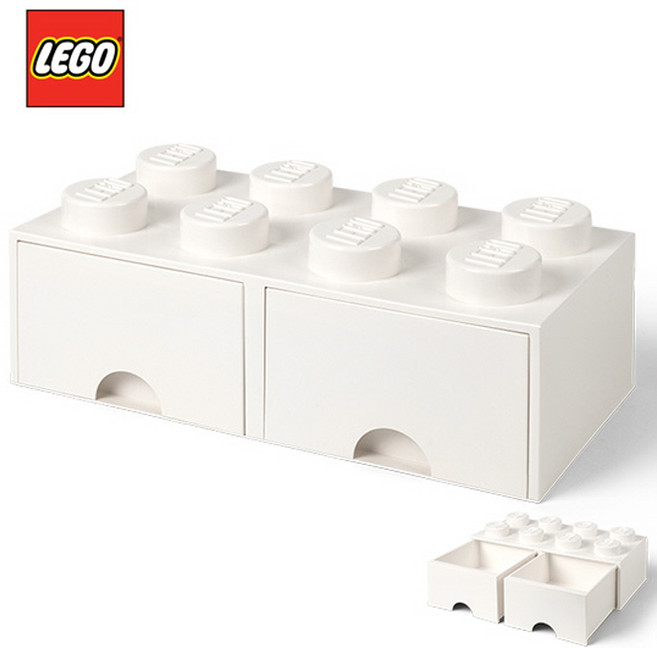 [LEGO]레고 블럭 서랍 정리함 8구_화이트/ 서랍형, 서랍형 정리함8구_화이트, 1