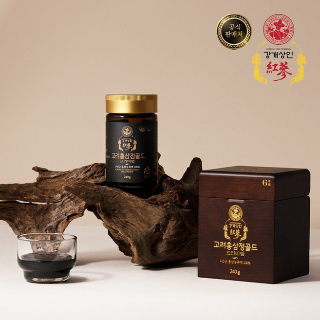 강개상인 고려홍삼정골드 프리미엄(240g) 6년근 홍삼외 무첨가, 1개