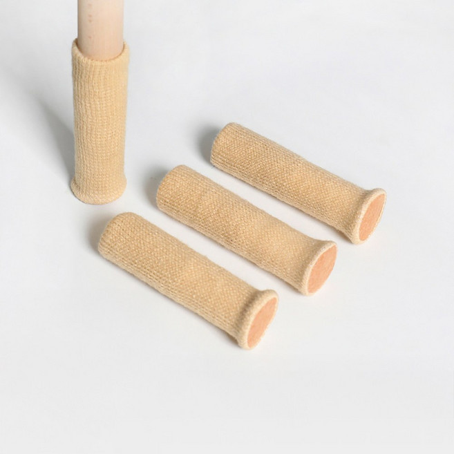 모두일상 의자 다리 커버 체어삭스 의자발커버 소음방지 바닥긁힘방지 가구보호 니트, 16개, 아이보리