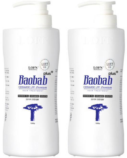 로픈 바오밥 LPP 국민 트리트먼트 플러스 1000ml 2개 묶음