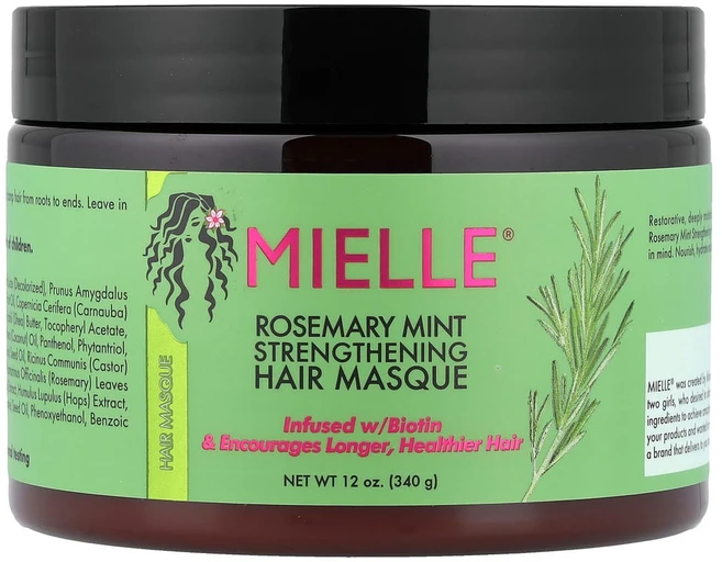 Mielle 비오틴 헤어 마스크 팩 Strengthening 로즈마리 민트 340g, 1개 - 쿠팡