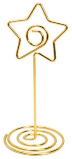 ALDF 와이어 스탠드 메모 꽂이 별 골드, 상세페이지 참조, 상세페이지 참조