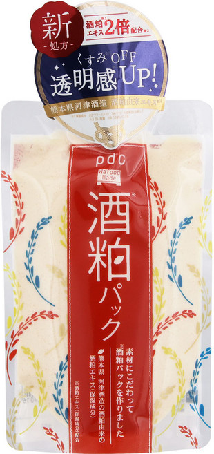 PDC 酒粕泥膜 淨透保濕 透明感UP!, 1組, 1入