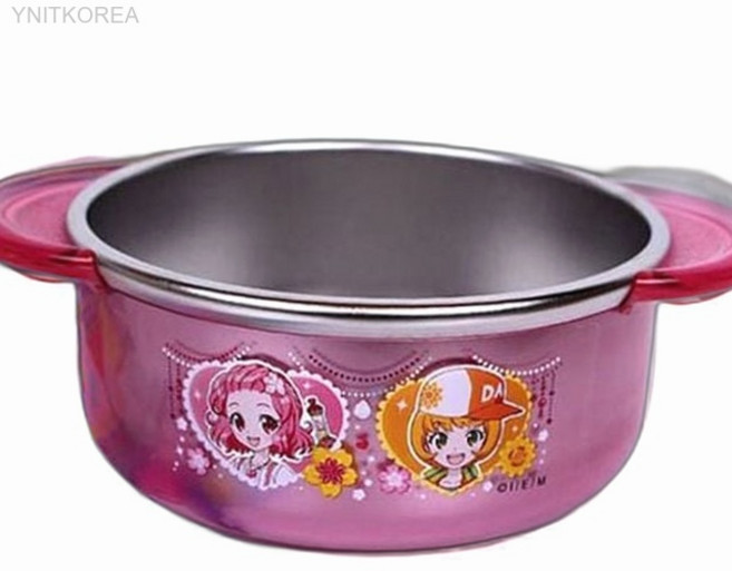 플라워링하트 스텐 이유식 그릇 280ml 어린이생일선물 어린이식기, 1개, 상세페이지 기재