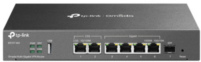 기업용 2.5Gbps 유선 공유기 라우터 고급관리 강력방화벽 DoS 자동감지방어 VPN ER707-M2