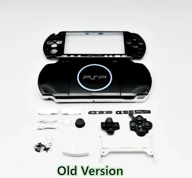 1:1 콘솔 전체 하우징 커버 케이스 버튼 키트 포함 PSP3000 PSP 3000 3008 095 용 새 버전 쉘 PSP 3000 구, 15 Old Version Black
