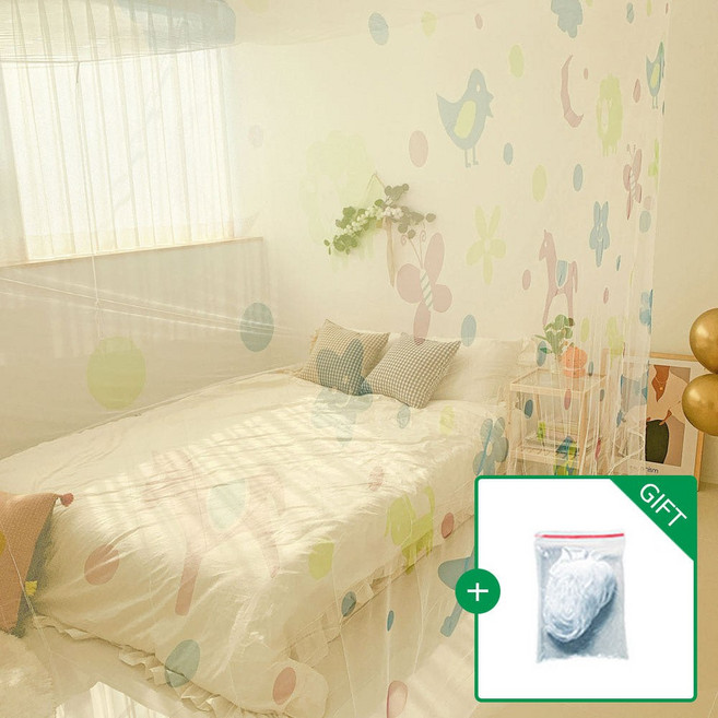 은하수 차밍 항균 사각모기장 4~6인용