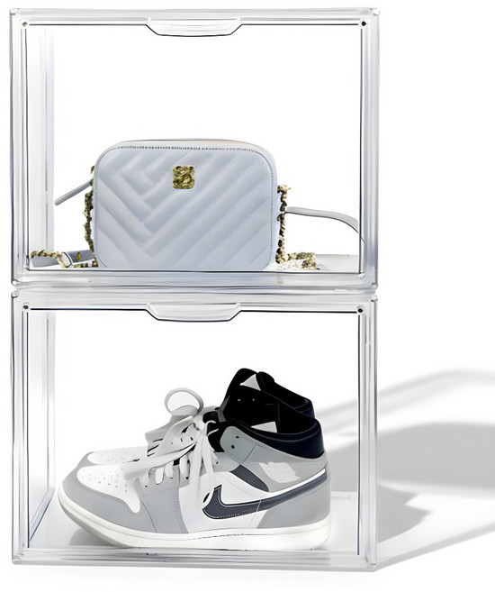 McEDA 아크릴 케이스 가방 피규어 보관함 장식장, 2개