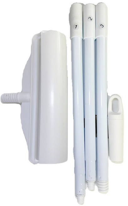 와이드 3단 롱 돌돌이 24cm 와이드 롤러 최대122cm 숏 롱 손잡이 청소가 쉽다, 1개