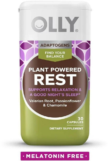 올리 레스트 수면 보조제 발레리안 뿌리 캐모마일 미국 수면 영양제, 1개, 30정 - 쿠팡