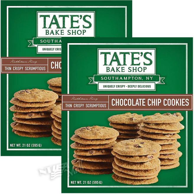 [1+1]테이츠 베이크 샵 초콜릿칩 쿠키 595g TATES BAKE SHOP CHOCOLATE CHIP COOKIES, 2개