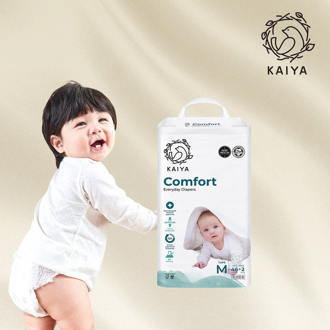 카이야 컴포트 에브리데이 프리미엄 기저귀 밴드형 남여공용, 중형(M), 48매