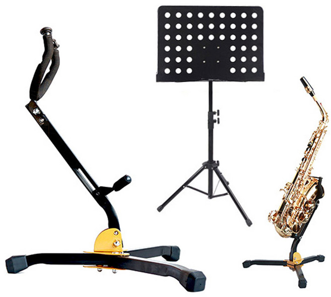 색소폰거치대 악보거치대 테너 알토 공용 스탠드 받침, 색소폰거치대 C262, 1개