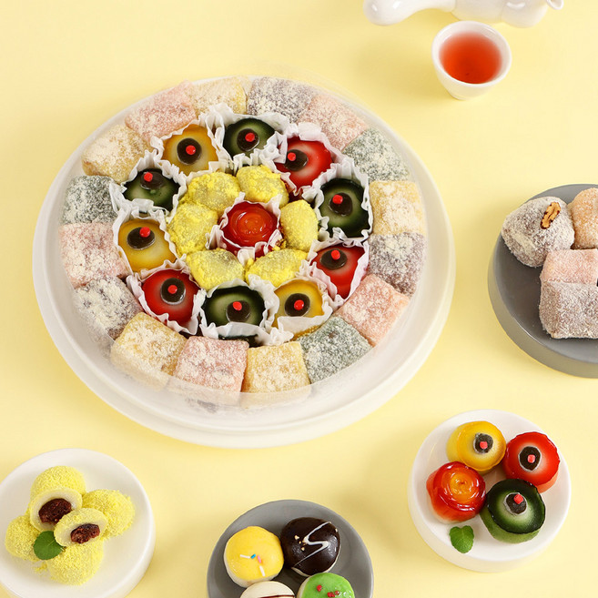 빚고을 감사한 그대에게 떡케이크 3호(7-8인용) 생일선물, 1박스, 60g